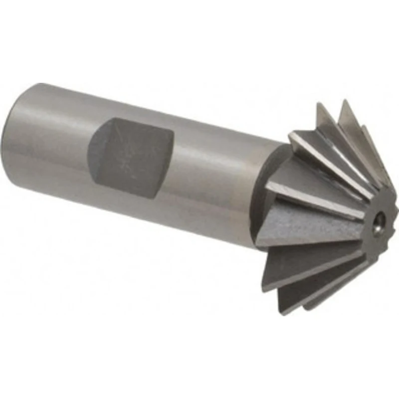 Value Collection 1-1/2 x 1/2 45 Cobalt Single-Angle Cutter Uncoated, Right Hand Cut, 2-3/4 OAL, 3/4 Shank Diam, Shank...